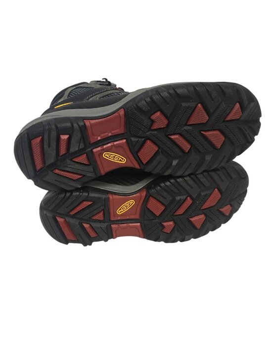 Keen Men\'s Tucson Mid 1009180 Steel Toe Waterproof Work Boot Gray Black Size 11D